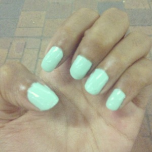 This is Essie in "Mint Mojito"